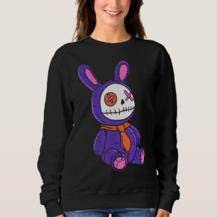 Sweatshirt Poupée Voodoo déplaisante Pink Pastel Goth Teddy B