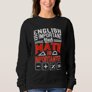 Sweatshirt Pour les filles Ados Math Math Pour les enseignant
