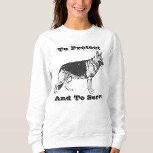 Sweatshirt Pour protéger et servir le berger allemand