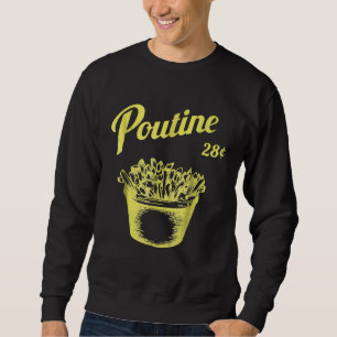 Sweatshirt Poutine Rétro Canada Montréal