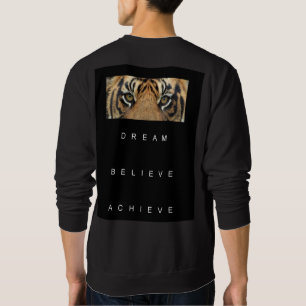 Sweatshirt Précédent Imprimer Dream Croire Atteindre Citation