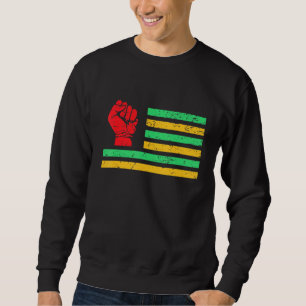 Sweatshirt Premier Cool du drapeau panafricain Mois de l'hist
