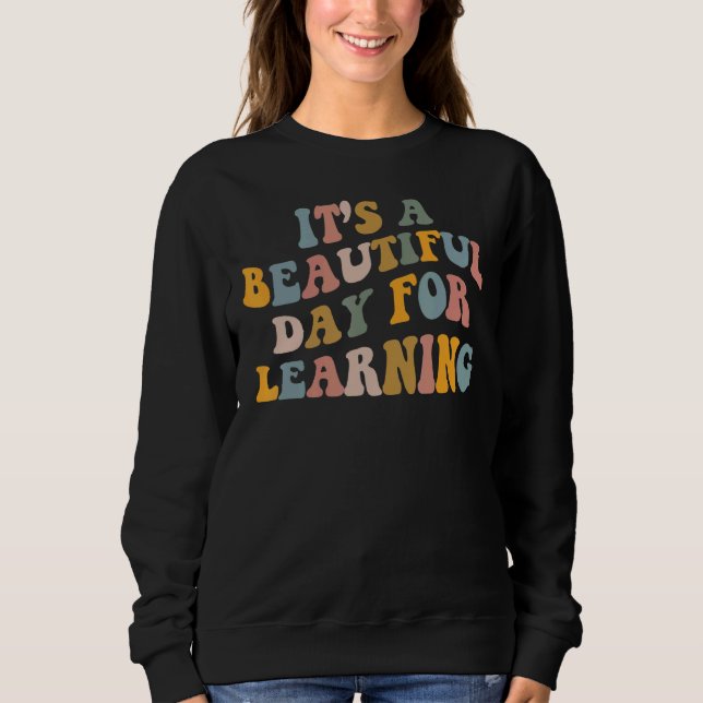 Sweatshirt Premier jour de l'école C'est un beau jour pour ap (Devant)