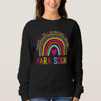 Sweatshirt Premier Jour De Para Squad Que L'Aventure Commence