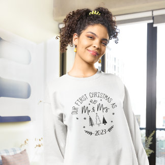 Sweatshirt Premier Noël en tant que Monsieur. & Mme personnal