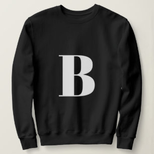 Sweatshirt Première lettre Monogram Modern Stylish Trendy