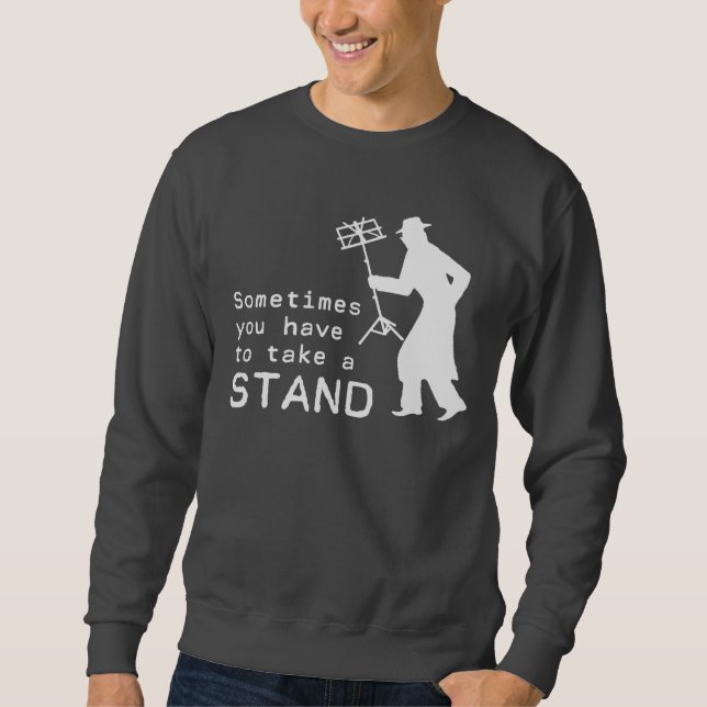 Sweatshirt Prenez un support (Devant)