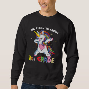 Sweatshirt Prêt à déchirer la 1re année Licorne mignonne pour