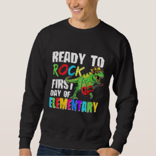 Sweatshirt Prêt À Rock Premier Jour De Jouer À Dino Élémentai