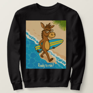 Sweatshirt Prêt à rouler ? Sweats surf animal drôle