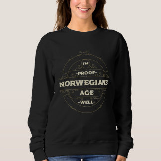 Sweatshirt Preuve que les Norvégiens vieillissent bien Norvè