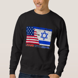 Sweatshirt Pro Israel Supporter Je Me Trouve Avec Israel Patr