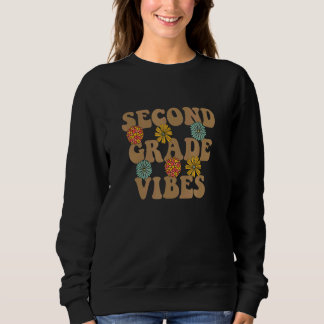 Sweatshirt Prof Vintage Groovy 2e Deuxième année Enseignant R