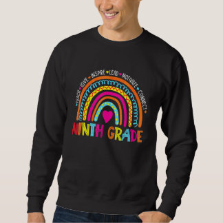 Sweatshirt Professeur de neuvième année Mignon Arc-en-ciel He