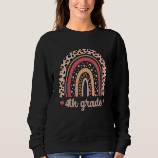 Sweatshirt Professeur de quatrième année Enfants arc-en-ciel