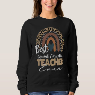 Sweatshirt Professeur d'éducation spéciale Boho Rainbow Teach