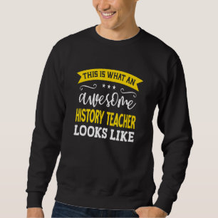 Sweatshirt Professeur d'histoire intitulé du poste employé tr