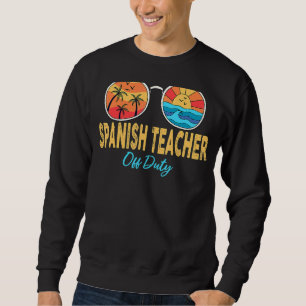 Sweatshirt Professeur espagnol hors service lunettes de solei