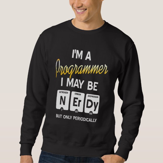 Sweatshirt Programmateur Informatique Appareils Nerdy Pour Or (Devant)