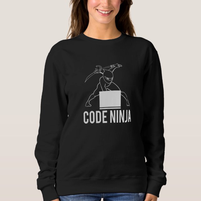 Sweatshirt Programmateur Ninja de code (Devant)