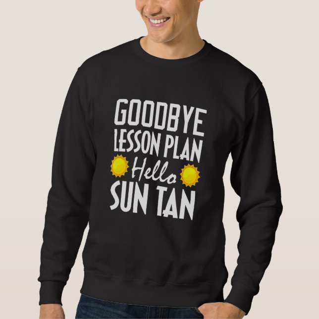 Sweatshirt Programme de leçons d'adieu de l'enseignant Bonjou (Devant)