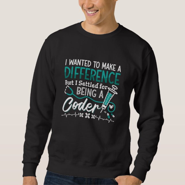 Sweatshirt Programmeur de code ICD (Devant)