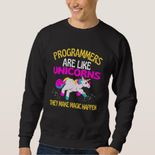 Sweatshirt Programmeur Unicorn, Programmeur Unicorn Magique