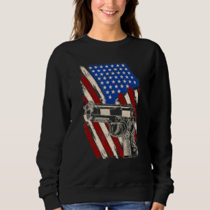Sweatshirt Propriétaire d'armes à feu pour hommes - Drapeau d