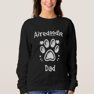 Sweatshirt Propriétaire de chien Airedoodle Papa mélange de c