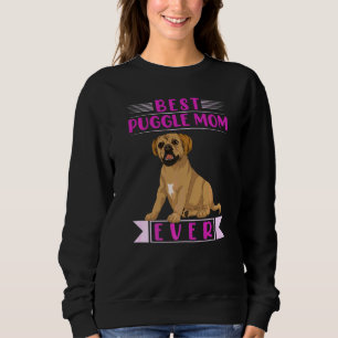 Sweatshirt Propriétaire de chien Meilleure maman Puggle Fête