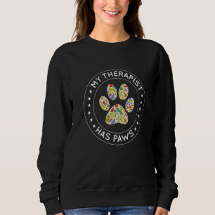 Sweatshirt Propriétaire de chien Thérapie animale Mon thérape