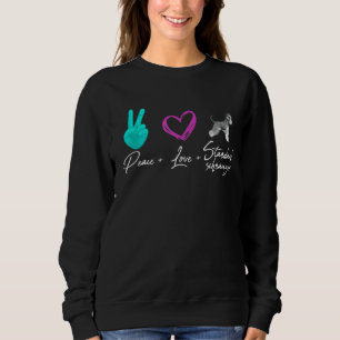 Sweatshirt Propriétaire du chien Schnauzer Standard de Peace