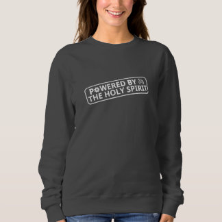 Sweatshirt Propulsé par le Saint-Esprit (carré) blanc