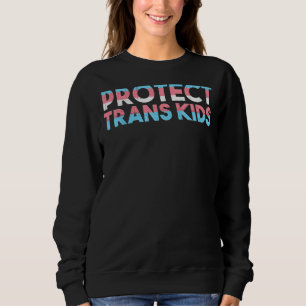 Sweatshirt Protéger les enfants transgéniques Drapeau de la F
