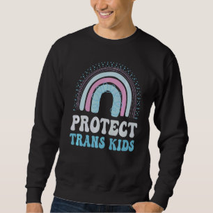 Sweatshirt Protéger les enfants transgenres Drapeau Lgbt Prid