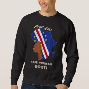 Sweatshirt Proud Cape Verdean Roots Black History Month Women