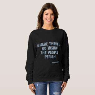 Sweatshirt Proverbes 29:18 Bible Verse KJV Citer Femmes