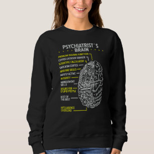 Sweatshirt Psychiatre Psychologie Psychiatrie Docteur Cerveau