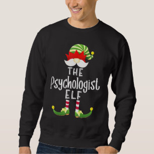 Sweatshirt Psychologue Elf Group Noël Pajama Party