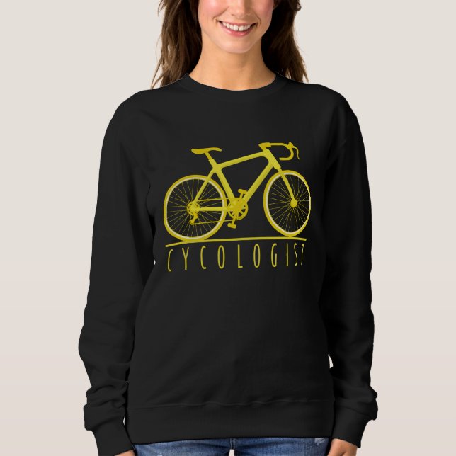 Sweatshirt Psychologue Graphique de vélo Conceptions de cycli (Devant)