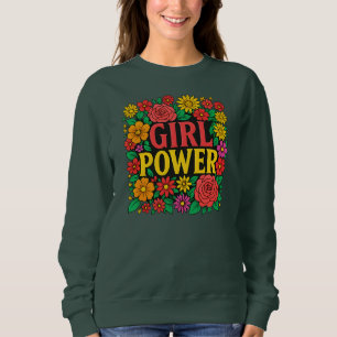 Sweatshirt PUISSANCE florale vibrante DES FILLES Autonomise