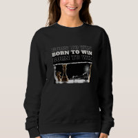Pull à capuche « BORN TO WIN » Victoire aux échecs
