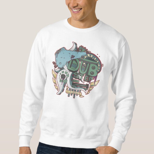 SWEATSHIRT PULL DE MONSTRE DE DUBSTEP (Devant)