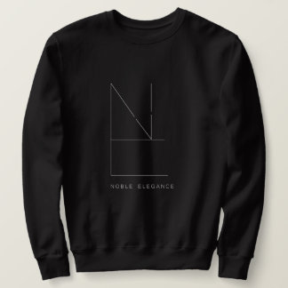 Sweatshirt Pull Noir Pour Hommes (Noble Elégance)