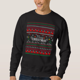 Sweatshirt PULL Ugly Noël Santa Renne Bonhomme de neige Gin