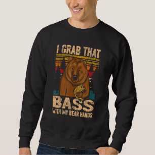 Sweatshirt Pun de pêche Vintage achigan à grande bouche Pêche