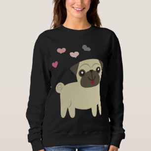 Sweatshirt puppy mops, cadeau pour carlin, amoureux de buldog