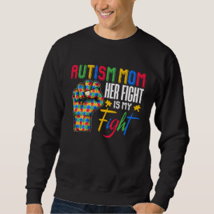 Sweatshirt Puzzle de la mère autiste Poing Autisme Sensibilis