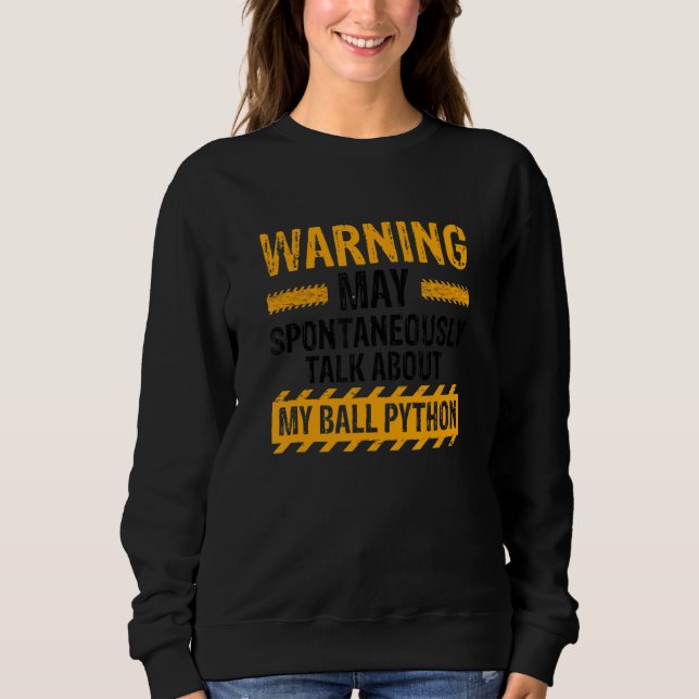 Sweatshirt Python Balle Banane et Conceptions de Reptile Noui (Devant)