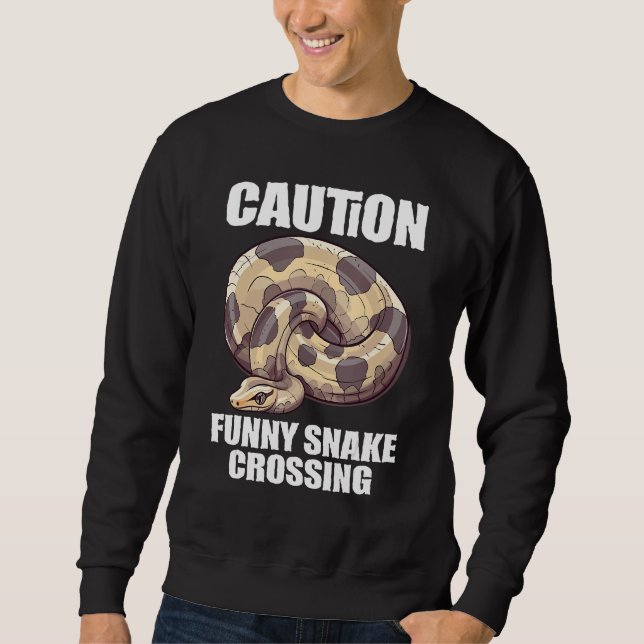 Sweatshirt Python boule Serpent  Reptile  Nouille Reptile Sne (Devant)